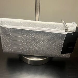 Gray Textured Clutch